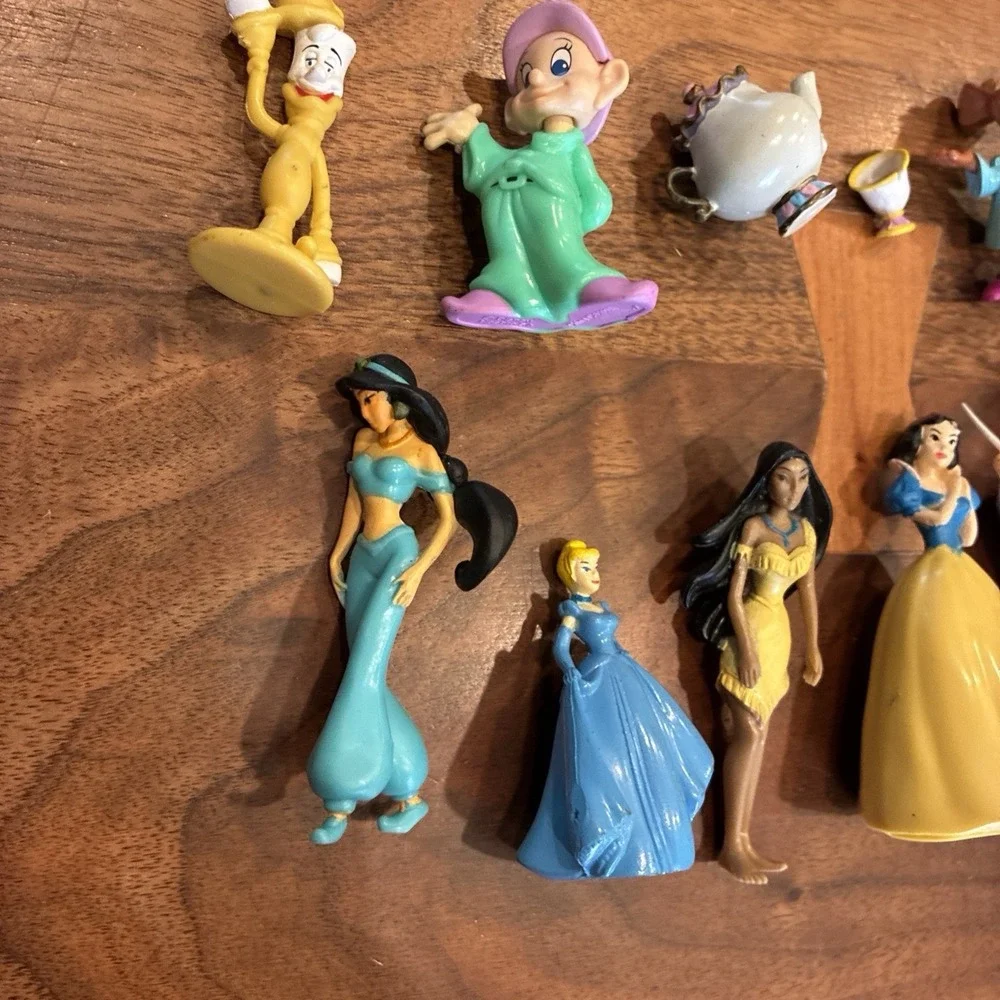 LOT Disney Princess Cake Toppers Cinderella Pocahontas Jasmine Snow White 3